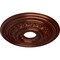 Ekena Millwork Orleans Ceiling Medallion (Canopies up to 4 5/8"), 17 5/8"OD X 3 5/8"ID X 1 7/8"P, Antique Copper CM17OLACS - alternate 2